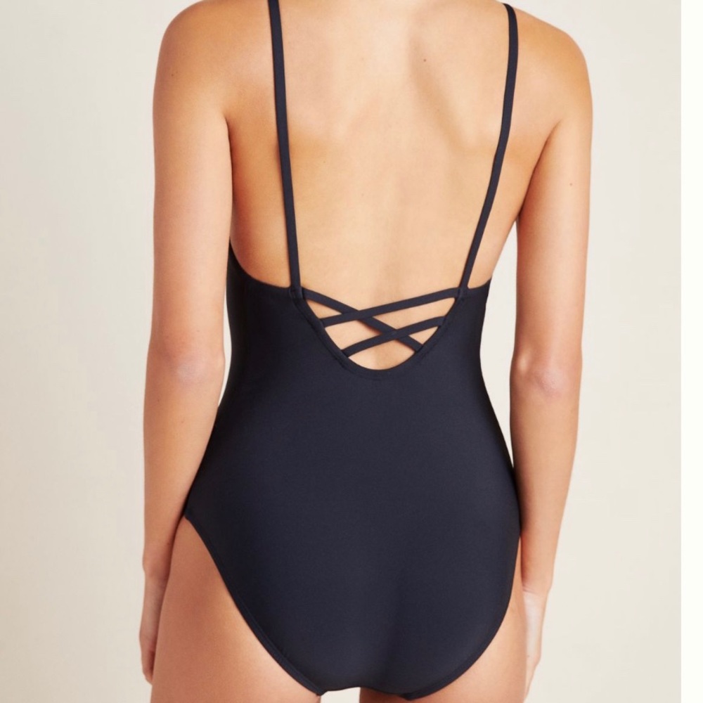 Anthropologie Square-neck one-piece swimsuit